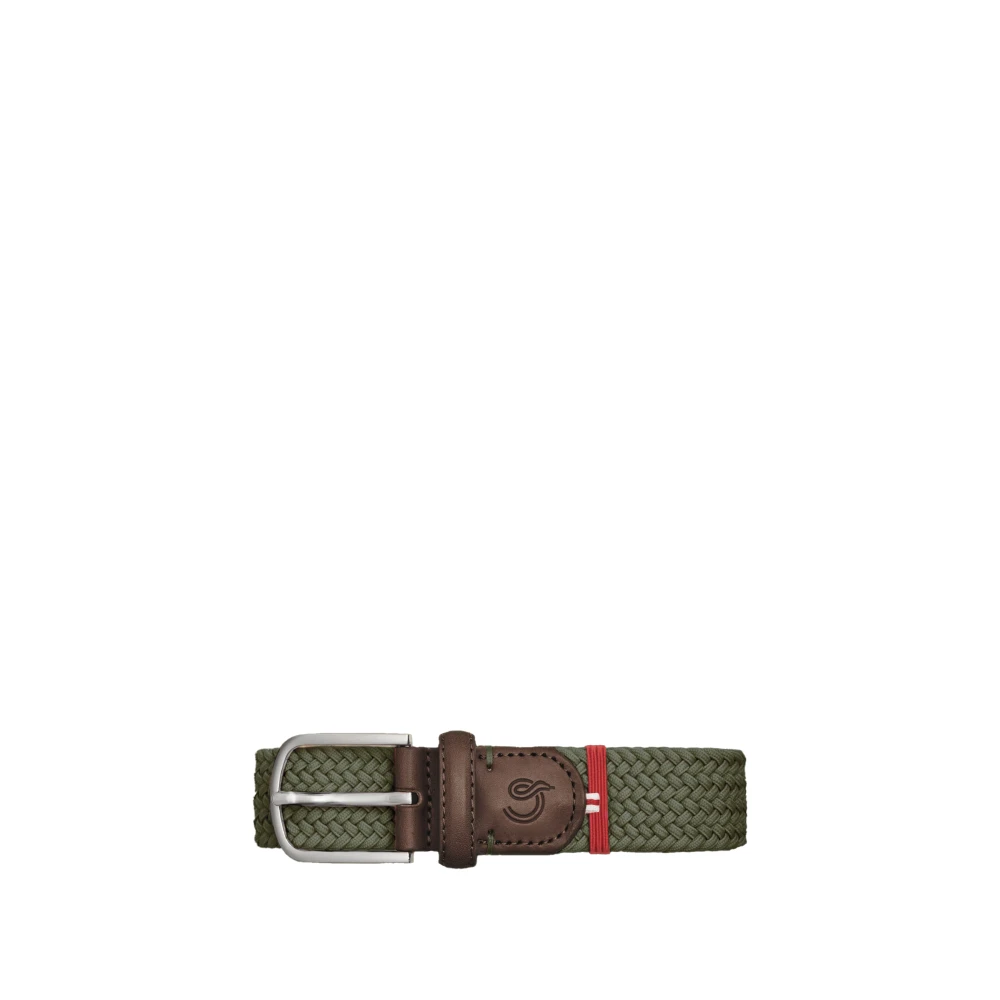 La Boucle Men's Green Edinburgh Waist Belt