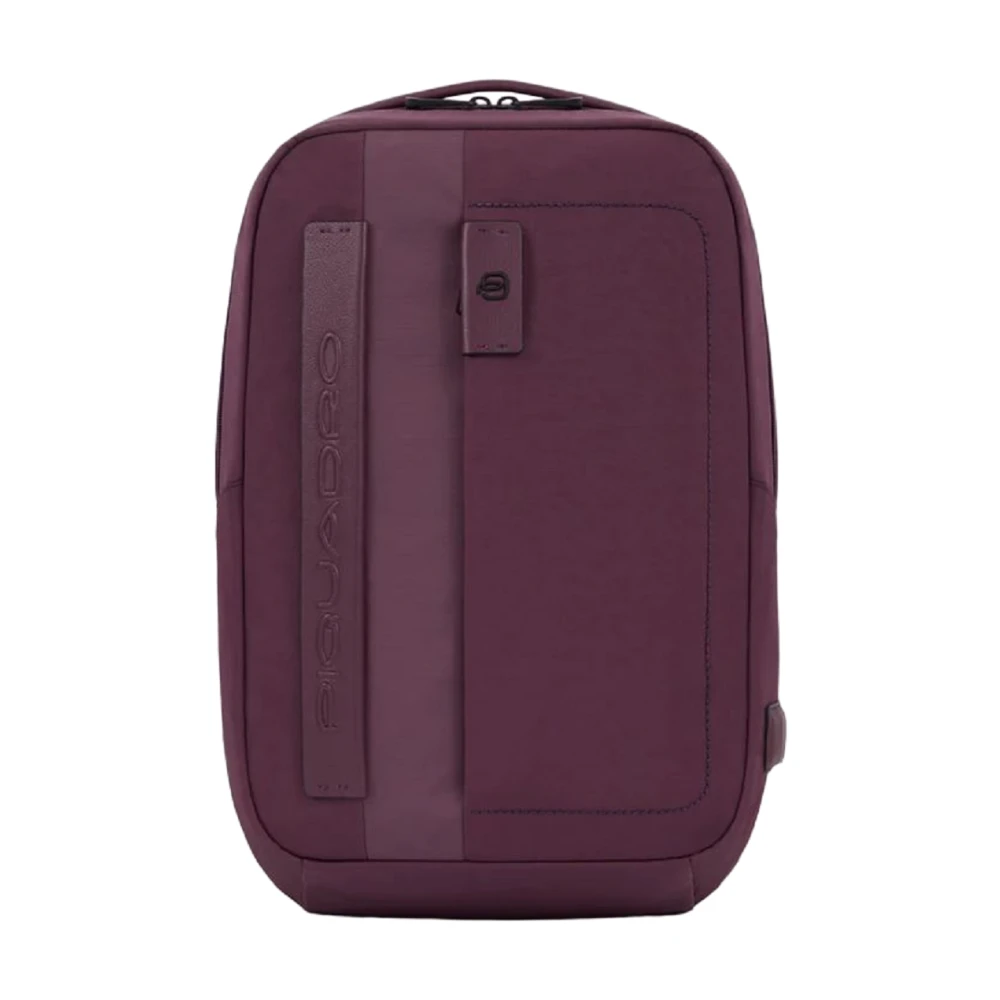 Piquadro Lila Bucket Bag Ryggsäck med Laptop och iPad Fack Purple, Herr