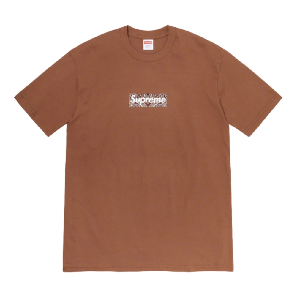 Supreme Limited Edition Bandana Tee Bruin Brown Heren