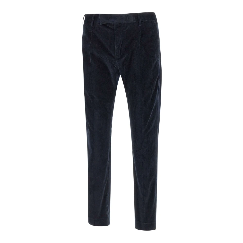 Pt Torino Men's Blue Dieci Trousers - Slim-Fit Trousers - M - Trousers