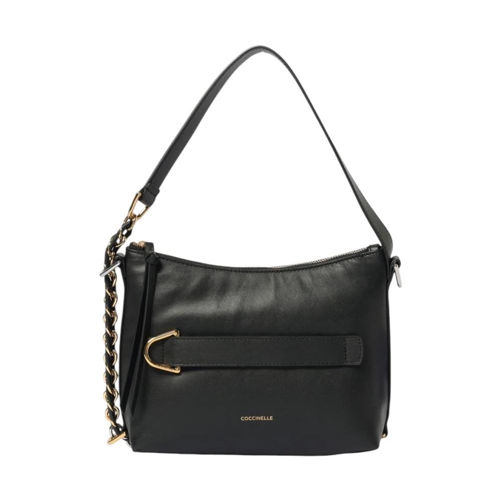 Coccinelle Women's Black Shoulder Bags, One Size, Puffy Smooth Lea