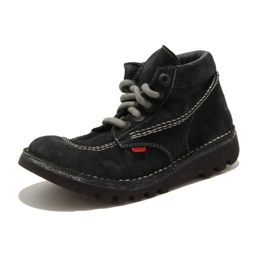 Kickers Vintage Slip-On Sneakers Dames Schoenen Grijs
