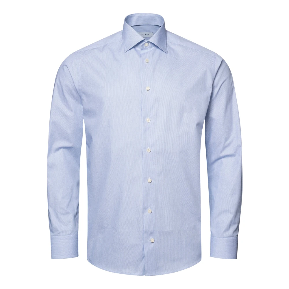 Eton Blue Striped Twill Shirt - Male - Formal Shirts - 4XL - Shirts