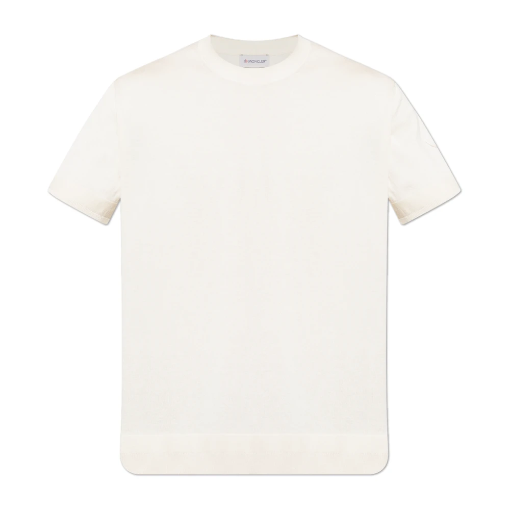 Moncler - Tops > T-Shirts - Beige - Moncler - Modalova