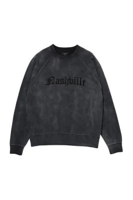 Fade Print Raglan Crew Neck