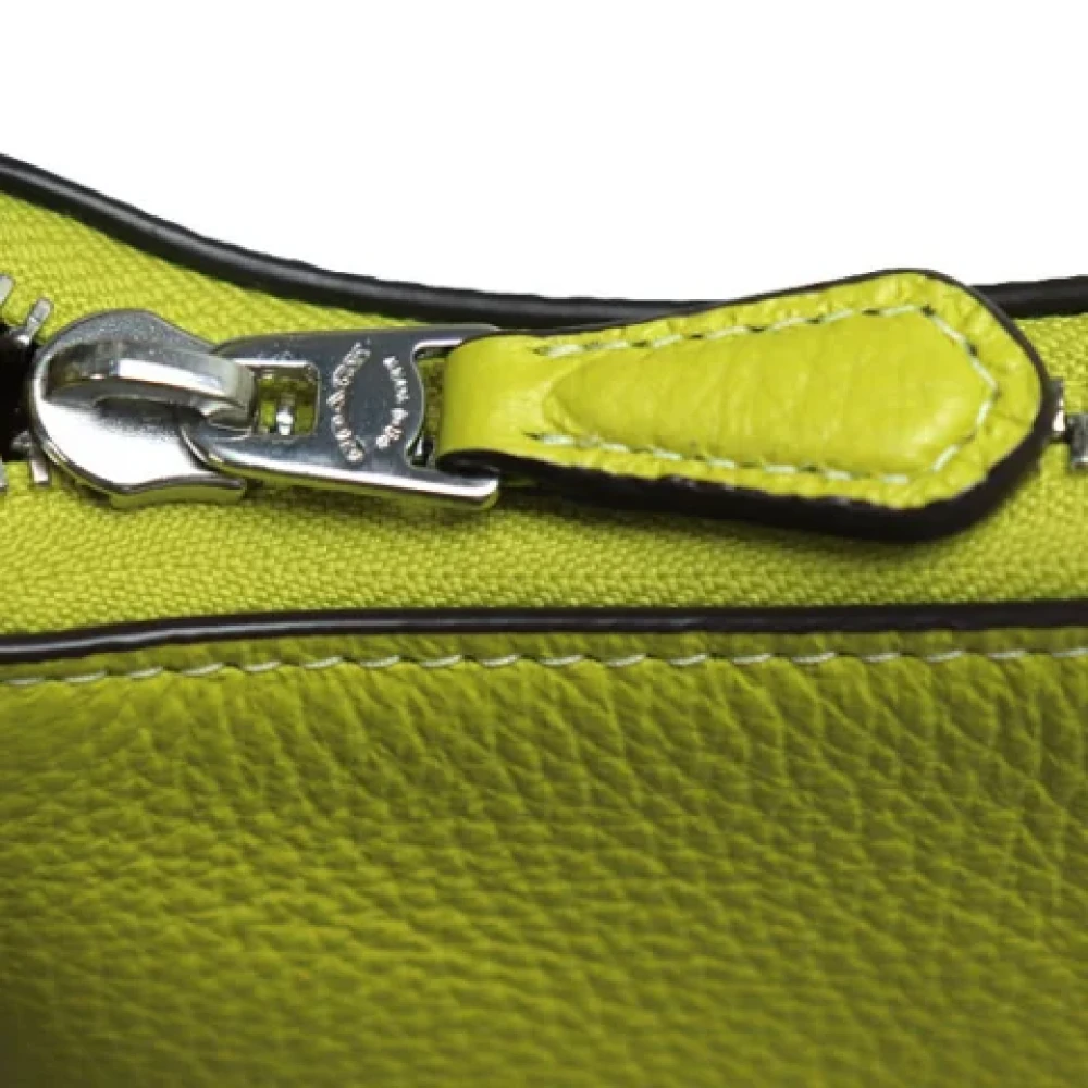 Coach Pre-owned Leather shoulder-bags Green Dames
