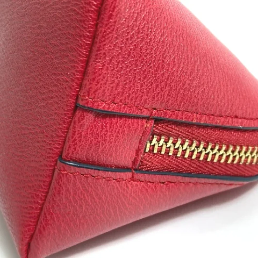 Loewe Pre-owned Leather pouches Red Dames