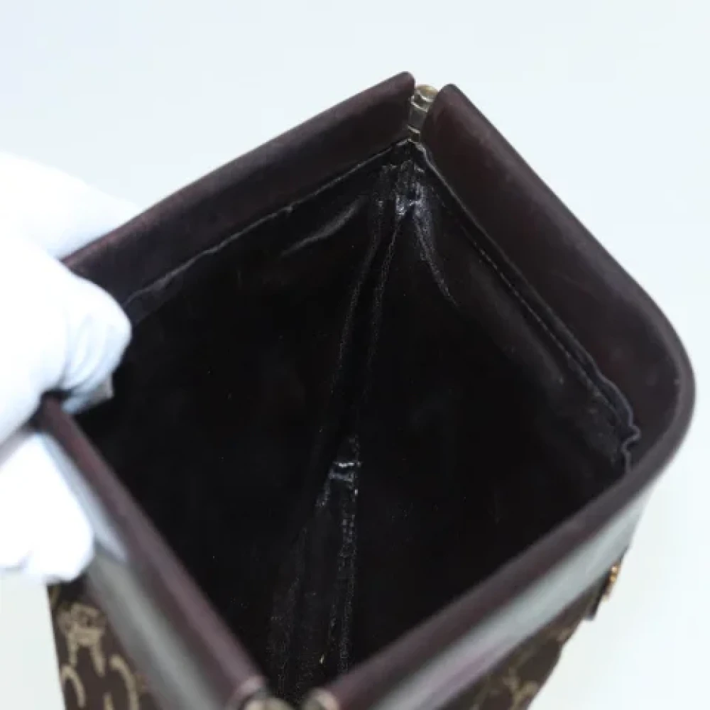 Celine Vintage Pre-owned Canvas clutches Brown Dames