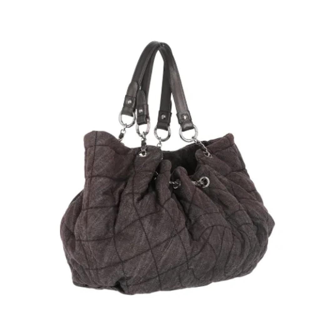 Chanel Vintage Pre-owned Denim chanel-bags Brown Dames