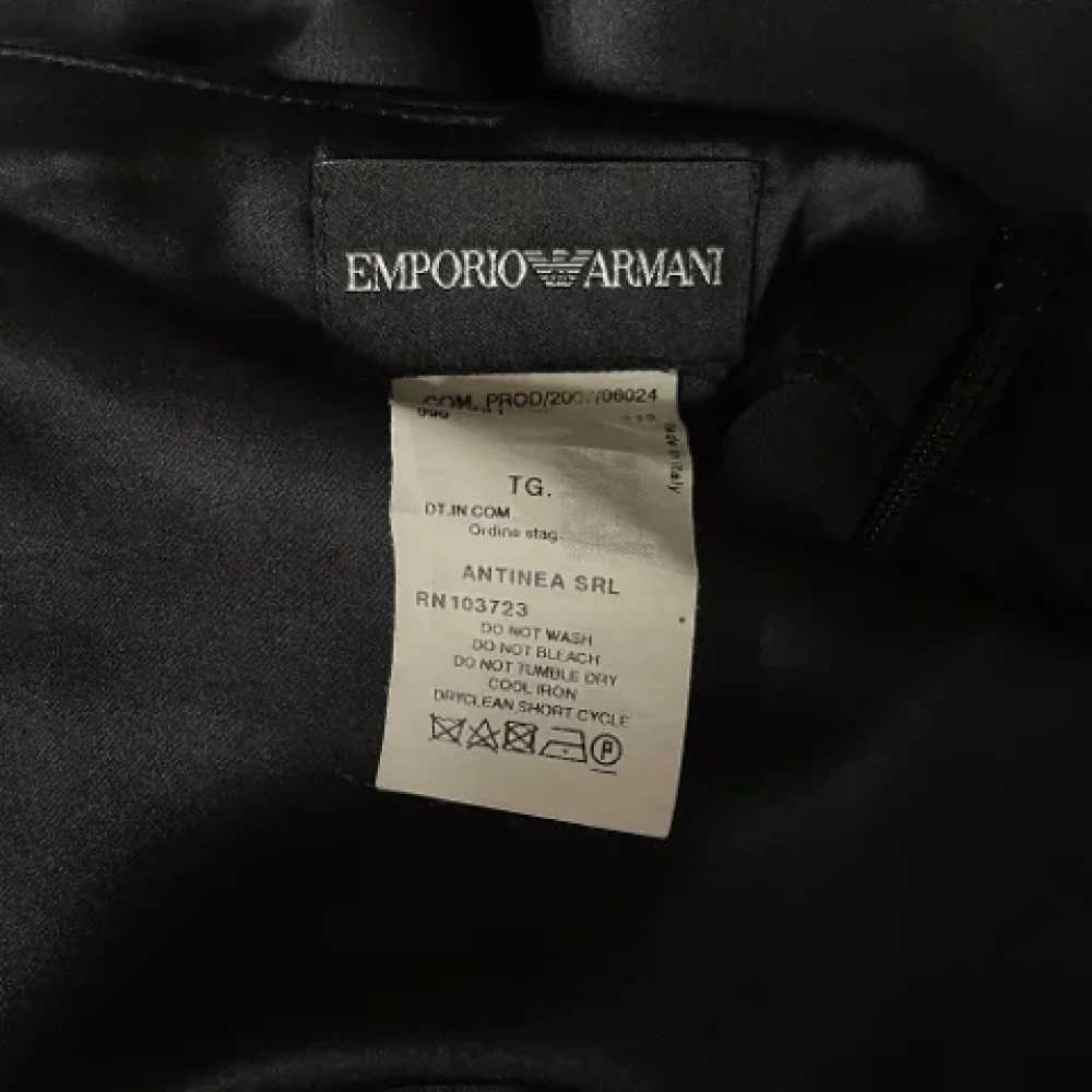 Armani Pre-owned Silk bottoms Black Dames