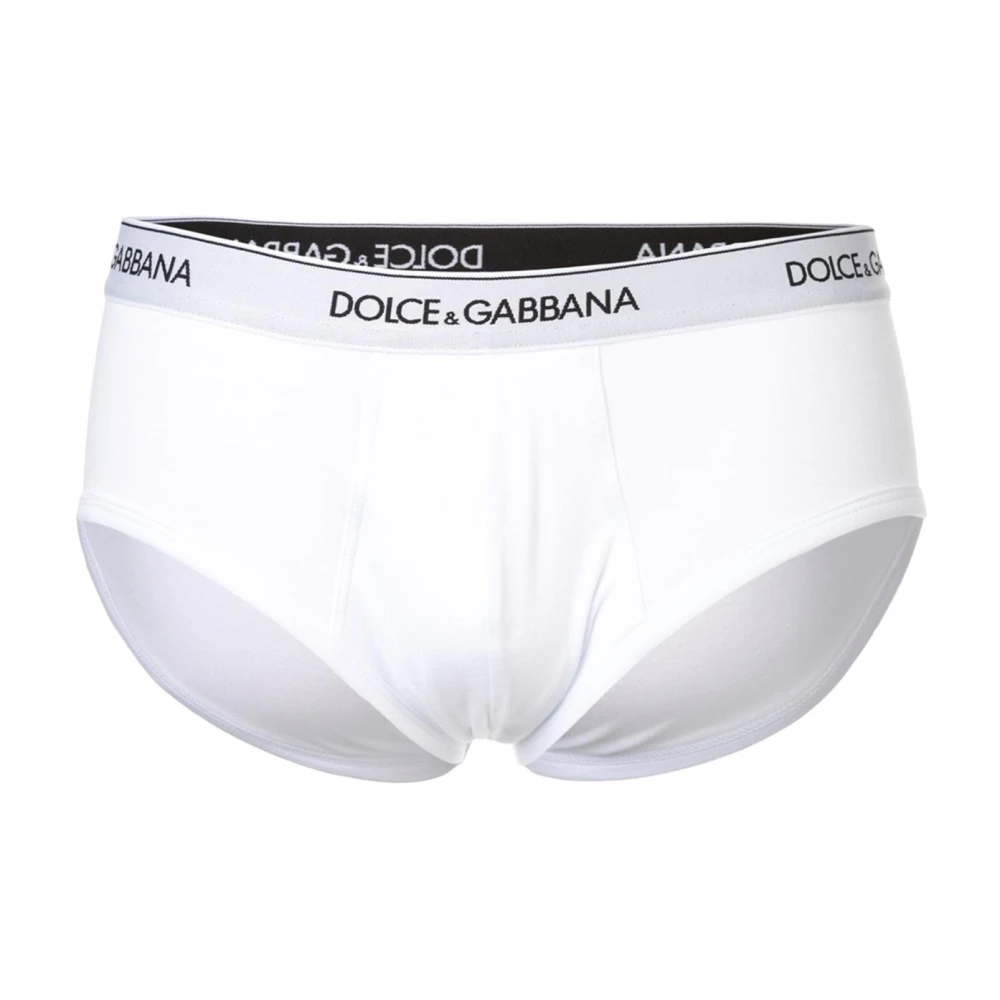 Dolce & Gabbana White Underpants, Male, 2XL, Cotton Briefs