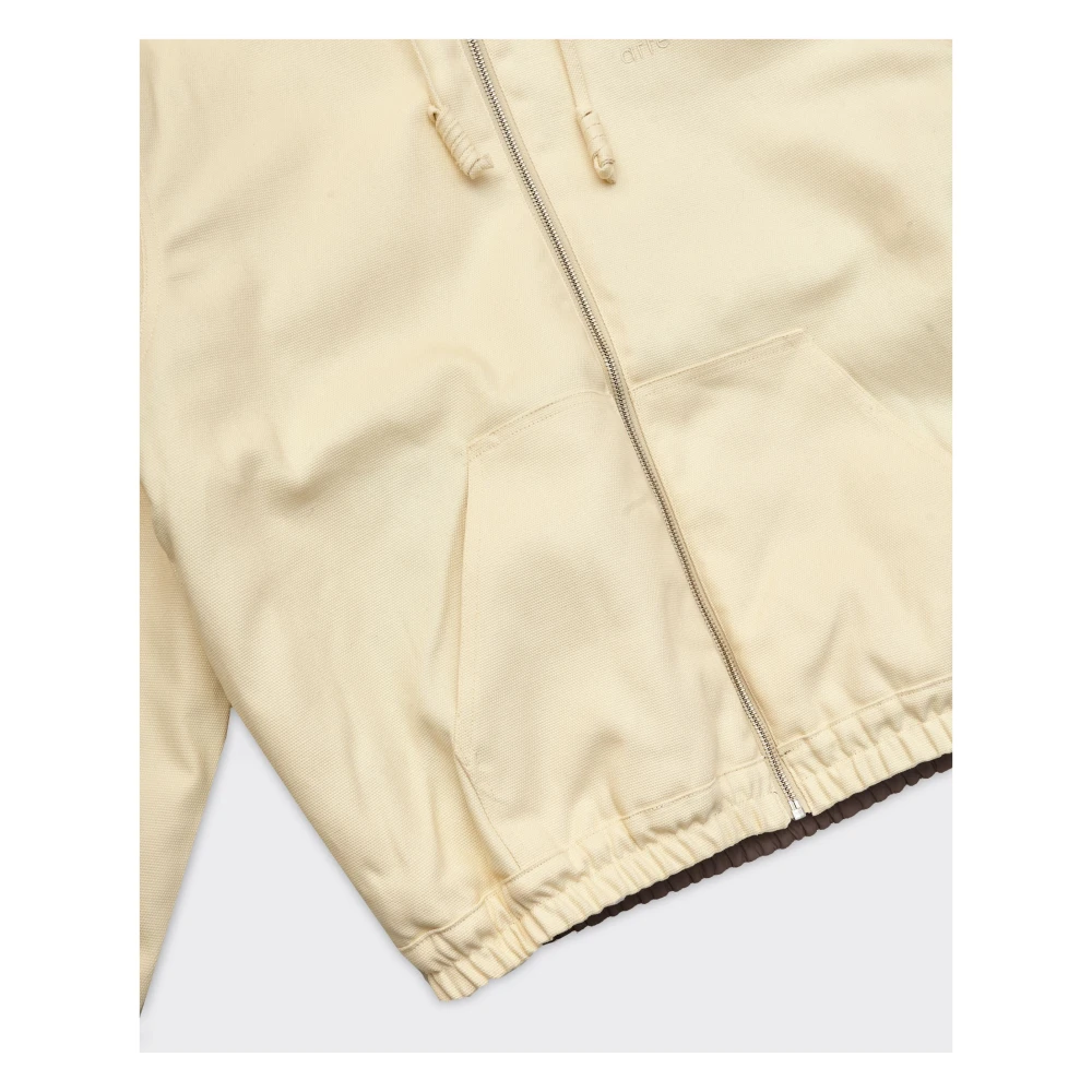 Arte Antwerp Omkeerbare Hoodie in Crème Beige Heren