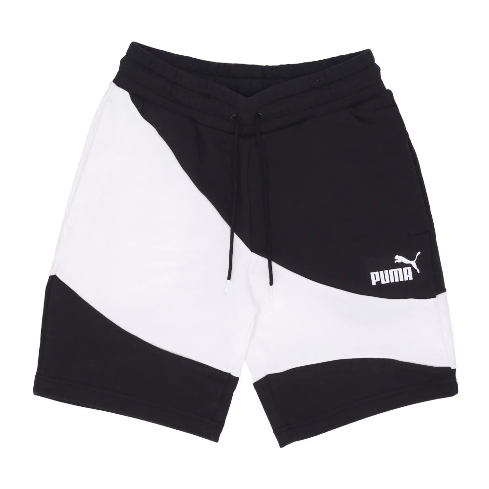 Puma Zwarte Tracksuit Shorts met Elastische Taille Black Heren