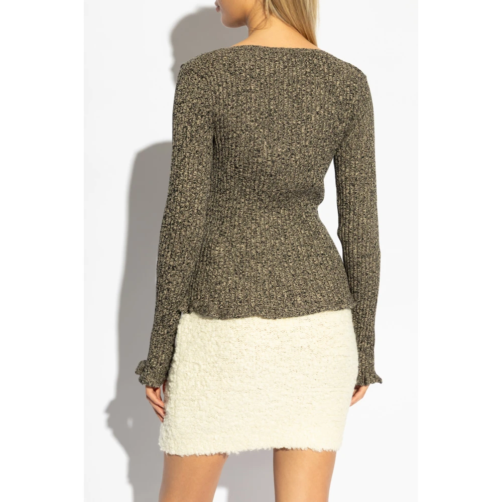 Blumarine Cardigan met logo Gray Dames