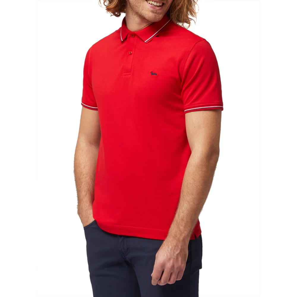 Harmont & Blaine Rode Katoenen Poloshirt voor Mannen Red Heren