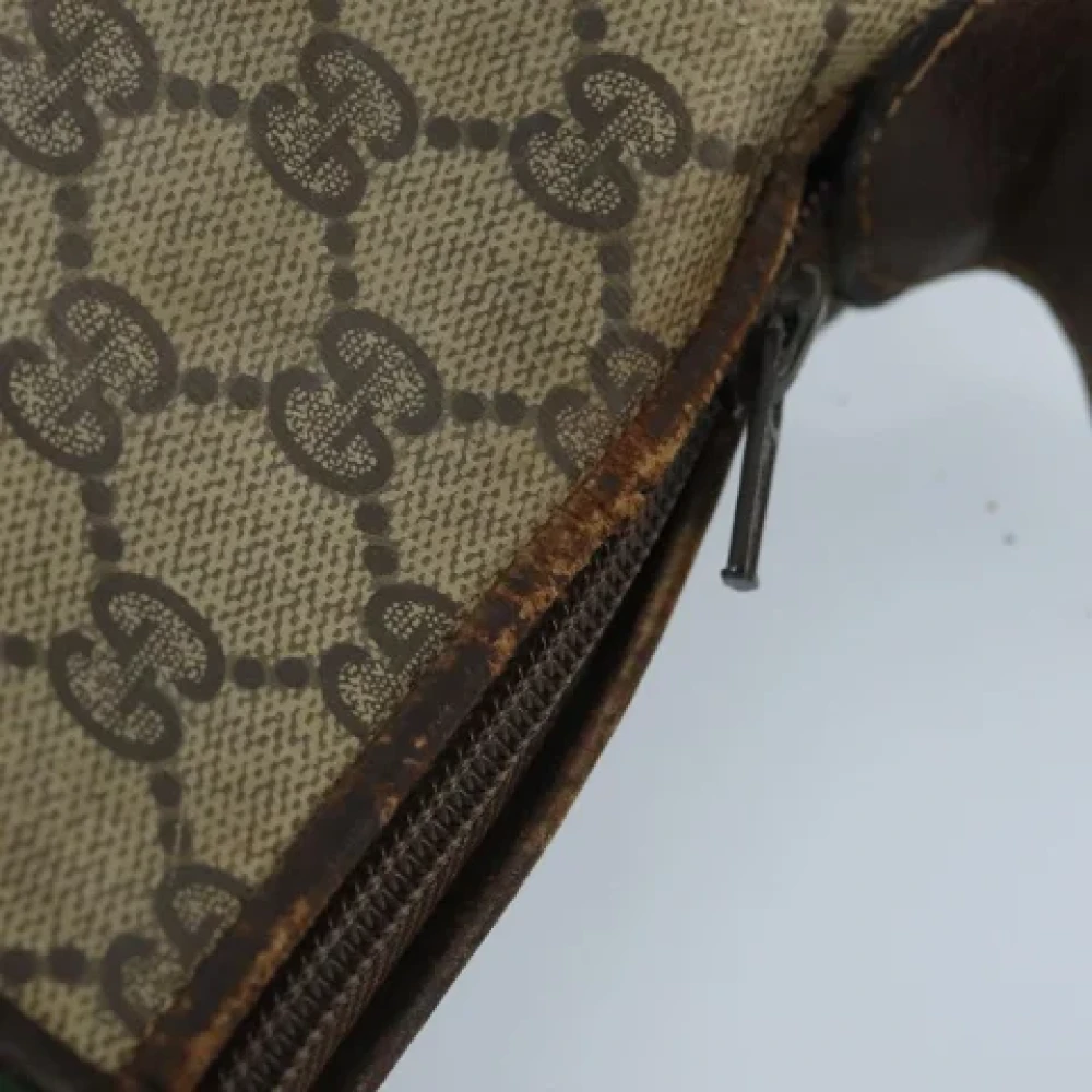 Gucci Vintage Pre-owned Canvas shoulder-bags Beige Dames