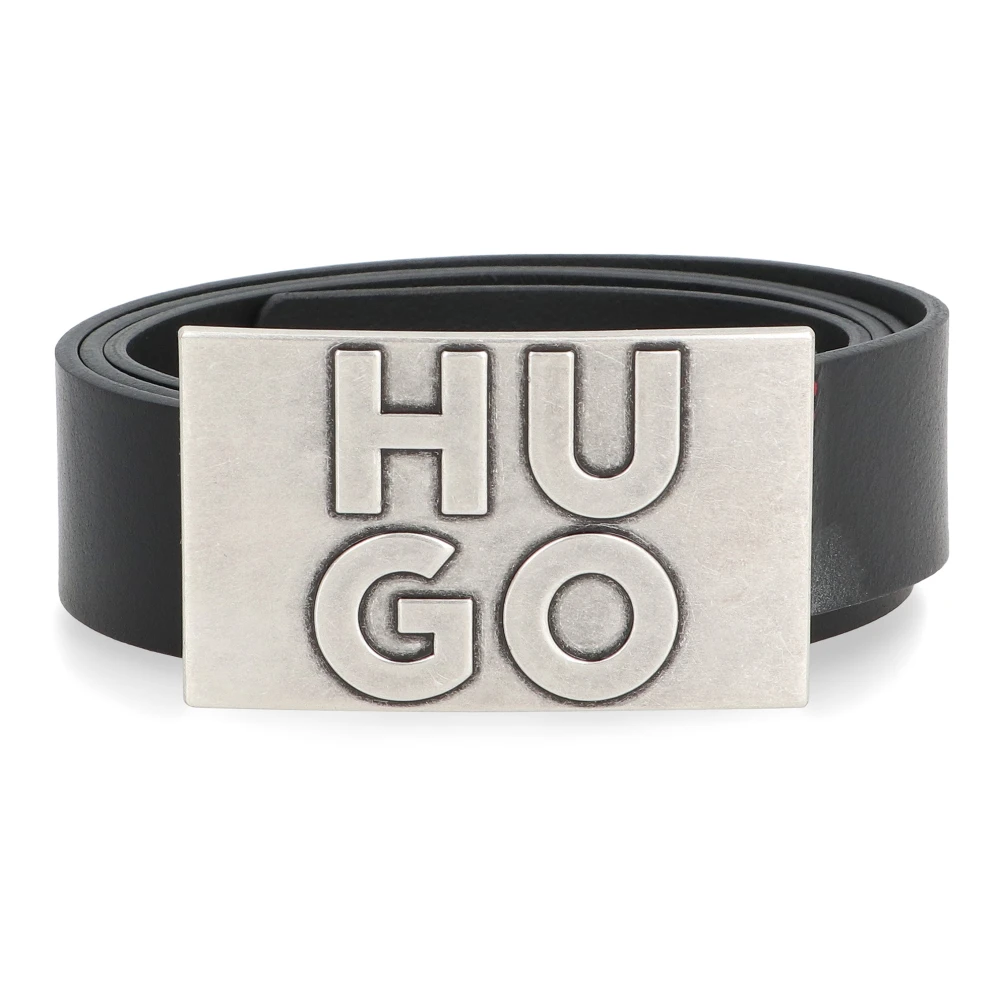 Hugo Boss Klassieke Leren Riem Black Heren