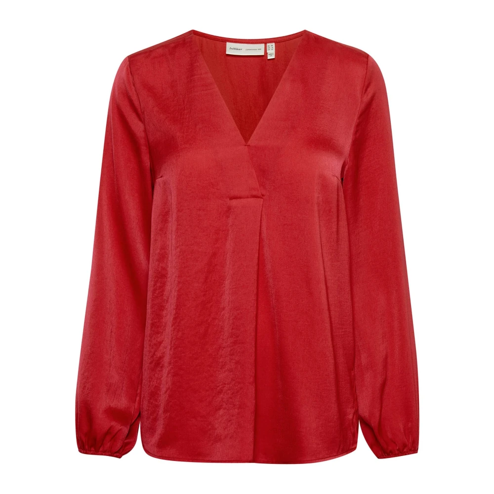 Inwear Red True Blouse - Female - Blouses - Xs - Blouses & Shirts