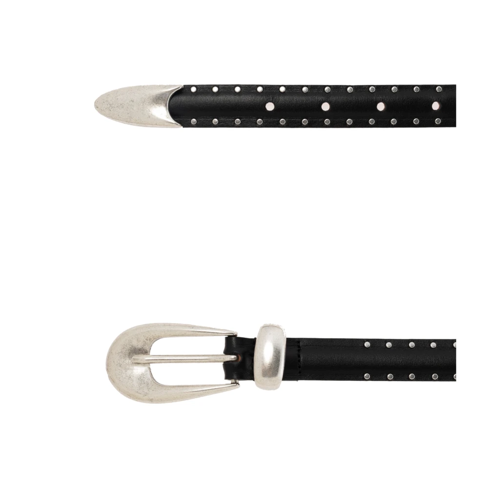 IRO Leren riem Miki Black Dames