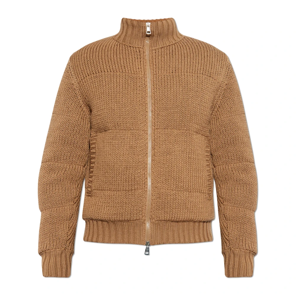 Moncler Wollen donsjack Beige Heren