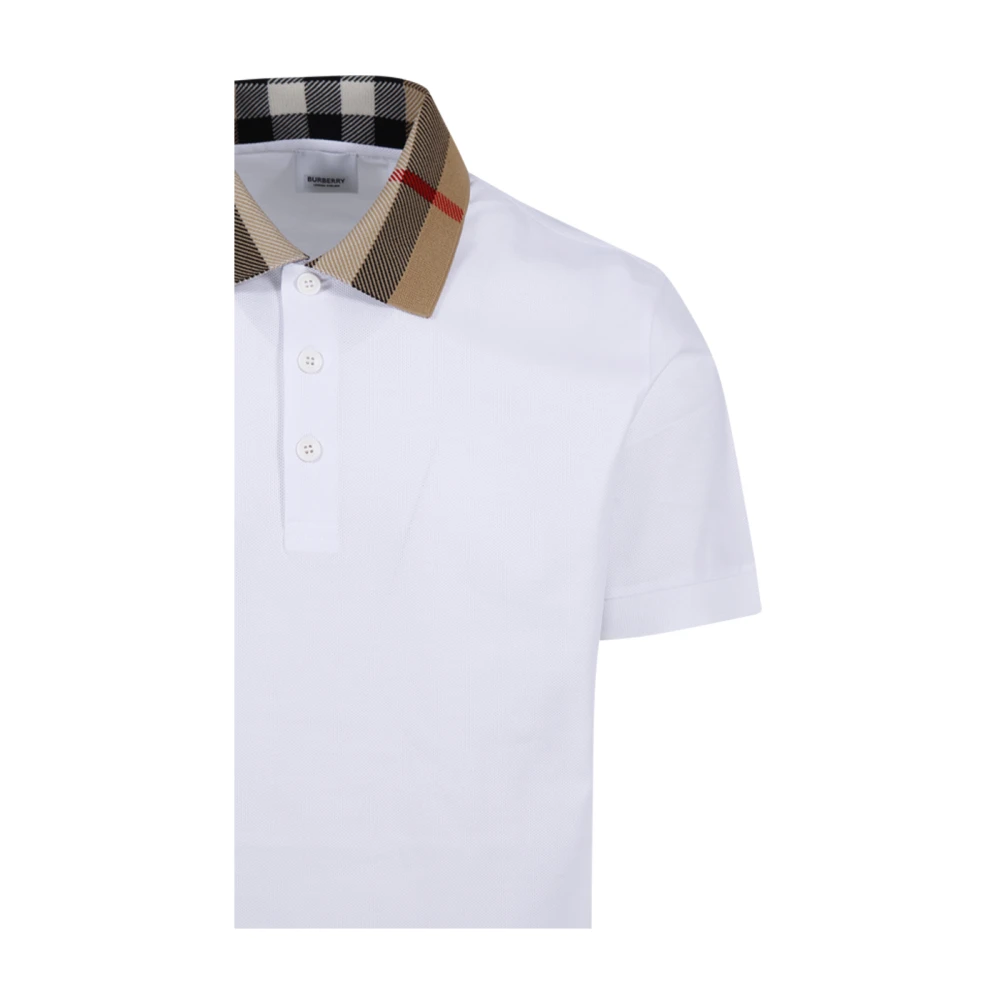 Burberry Witte Cody Polo White Heren