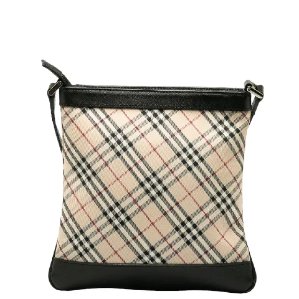 Burberry Vintage Pre-owned Canvas shoulder-bags Beige Dames
