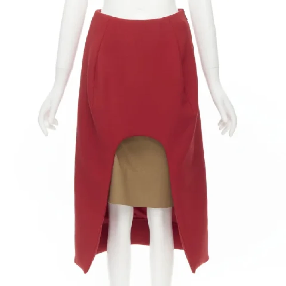 Marni Pre-owned Wool bottoms Red Dames
