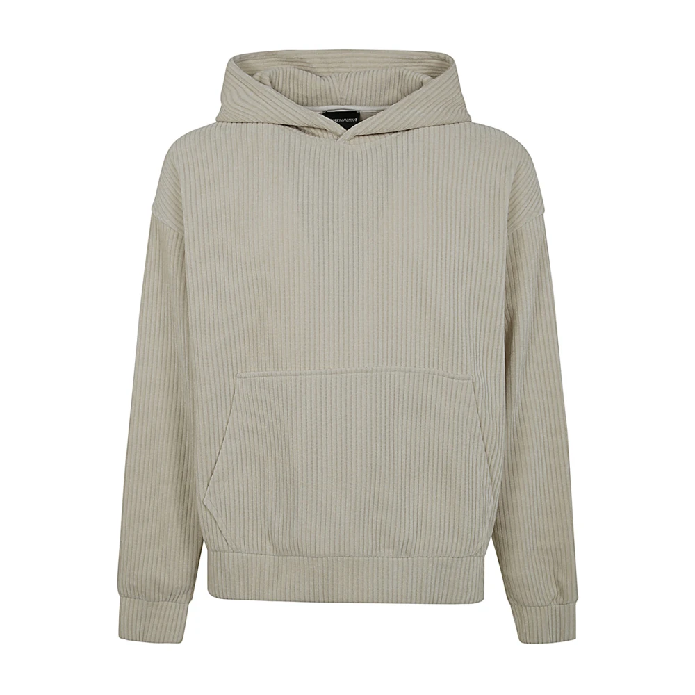 Emporio Armani Vit Foam Sweatshirt Beige, Herr