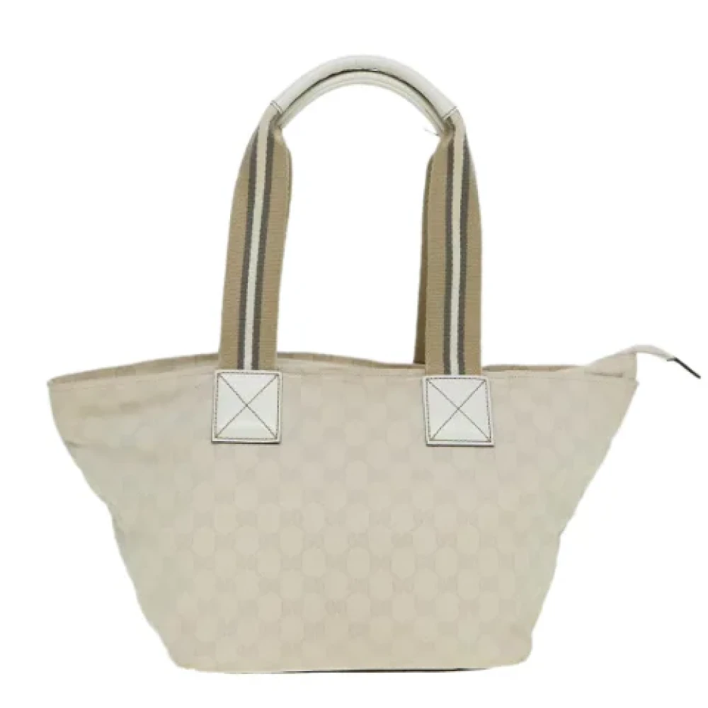 Gucci Vintage Pre-owned Canvas gucci-bags White Dames