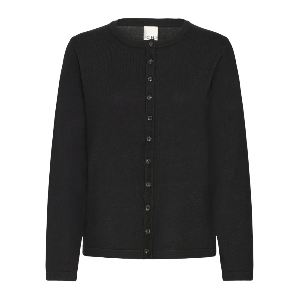 Ichi Donna Noir Cardigan A Girocollo Luls - Immagine 2