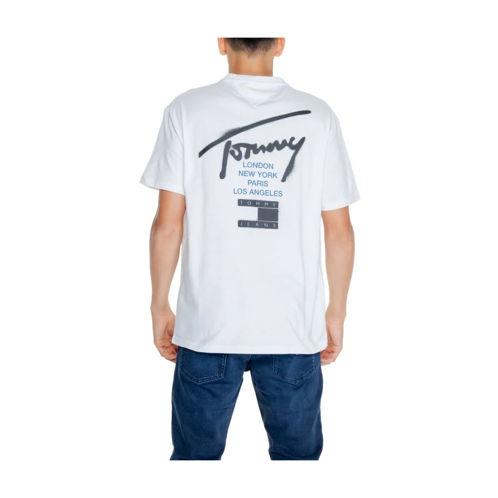 Tommy Jeans Gerecycled katoenen heren T-shirt White Heren