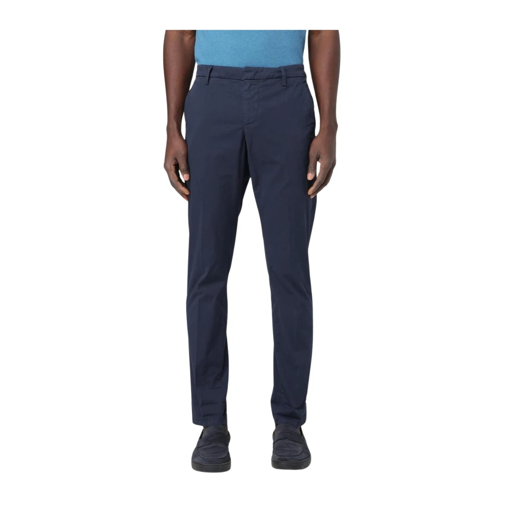 Dondup Men's Blue Chinos, W30, Beige Straight Fit Chinos Trousers