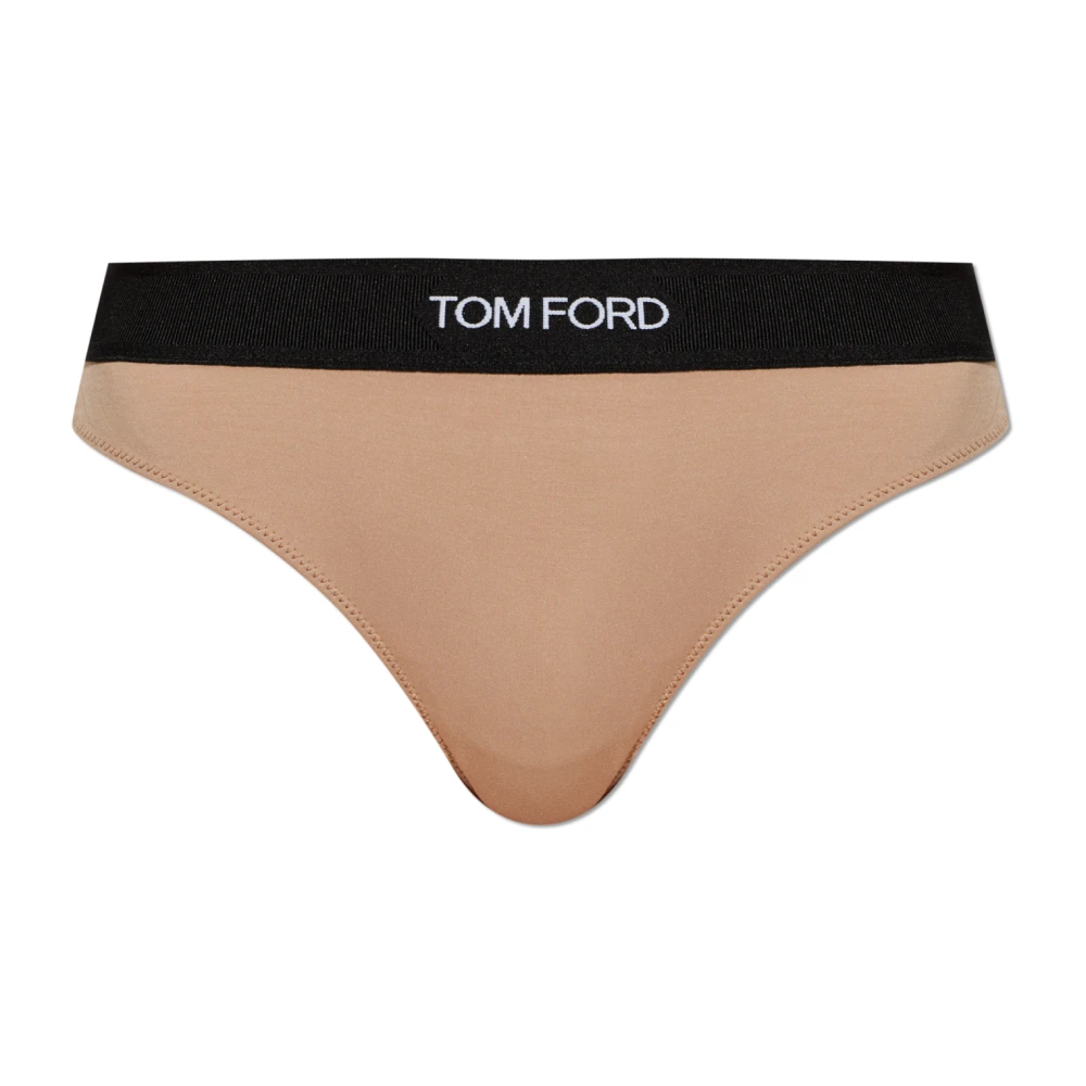 Tom Ford Women's Beige Modal Signature Thong