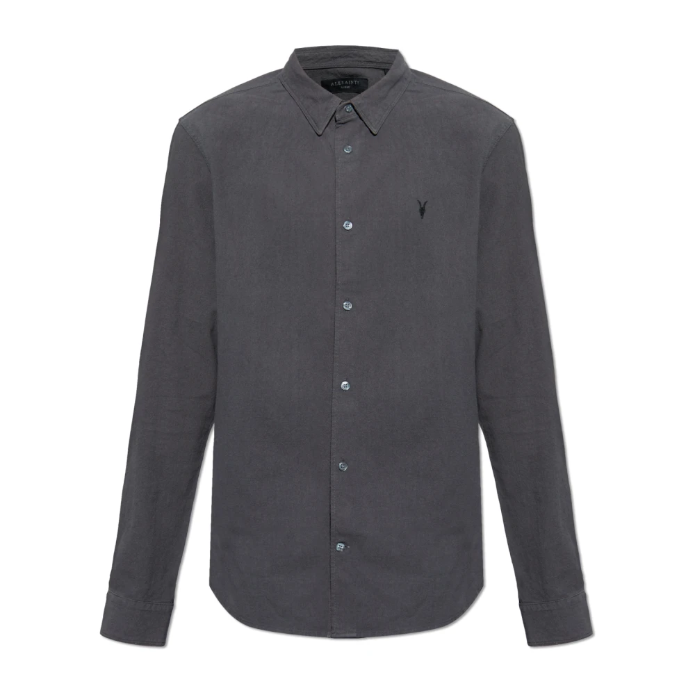 AllSaints Lovell Shirt Gray Heren