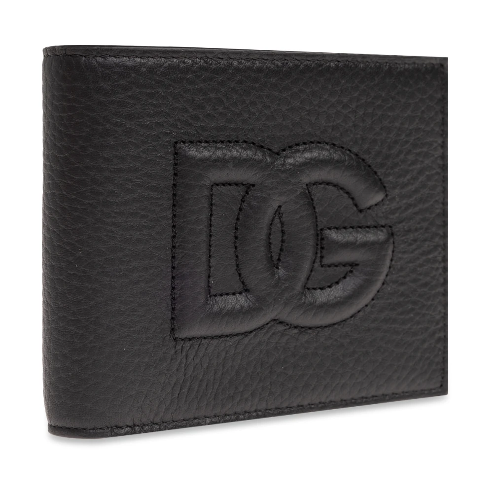 Dolce & Gabbana Portemonnee met logo Black Heren