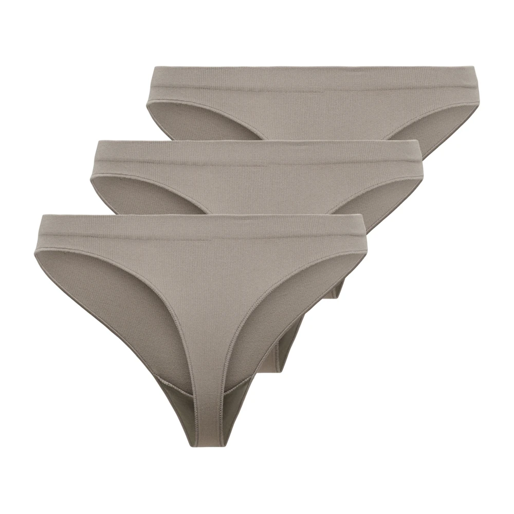 Only Moderne Ribless Dames String Pak Gray Dames