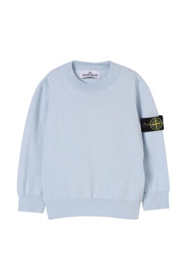 enfants-pull-col-rond-bleu