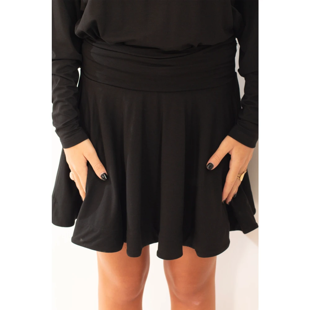 pinko Jerseyjurk in Atom-stijl Black Dames