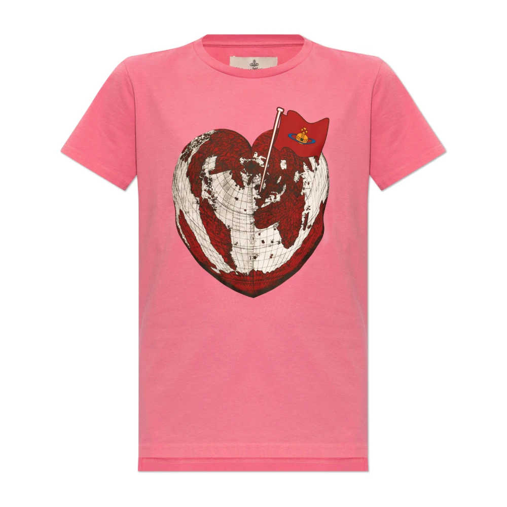 Vivienne Westwood Bedrukt T-shirt Pink Dames