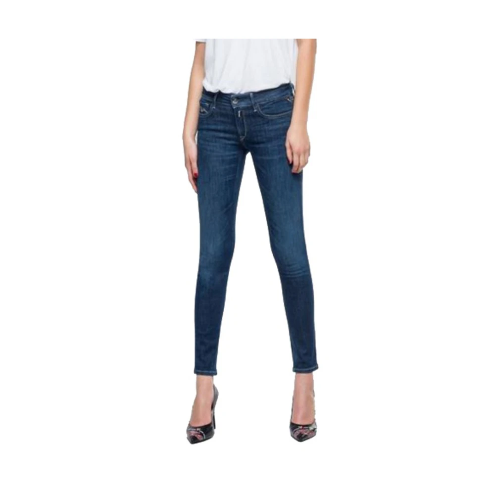 Replay Skinny Jeans Blue Dames