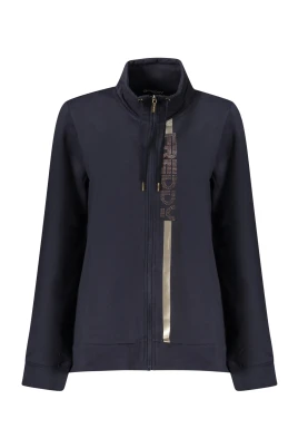 Långärmad sweatshirt med dragkedja