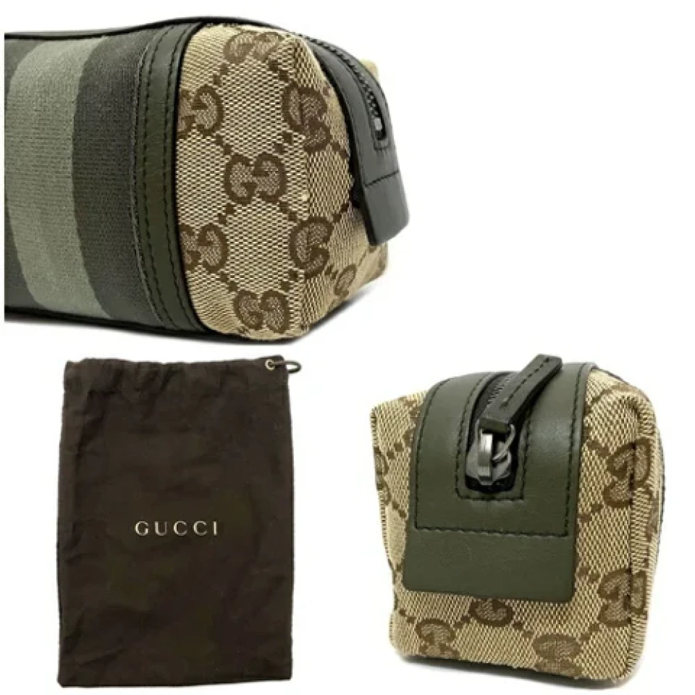 Gucci Vintage Pre-owned Canvas pouches Beige Dames