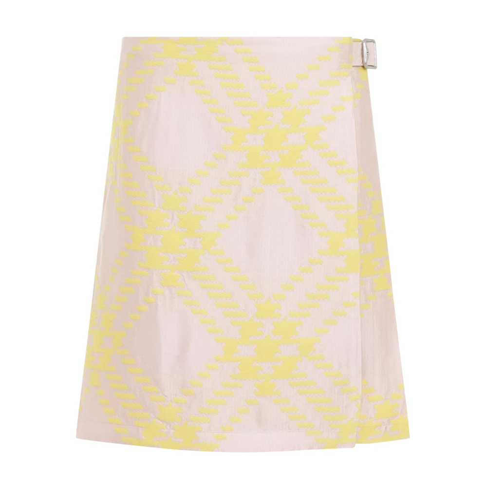 Burberry Women's Multicolor Short Skirts, 2XS, Embroidered Cotton Blend Skirt