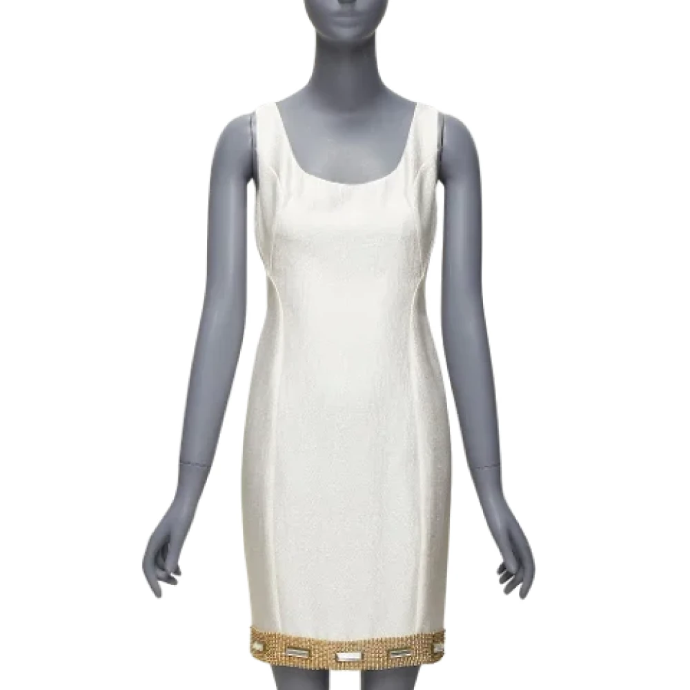 Versace Pre-owned Fabric dresses White Dames
