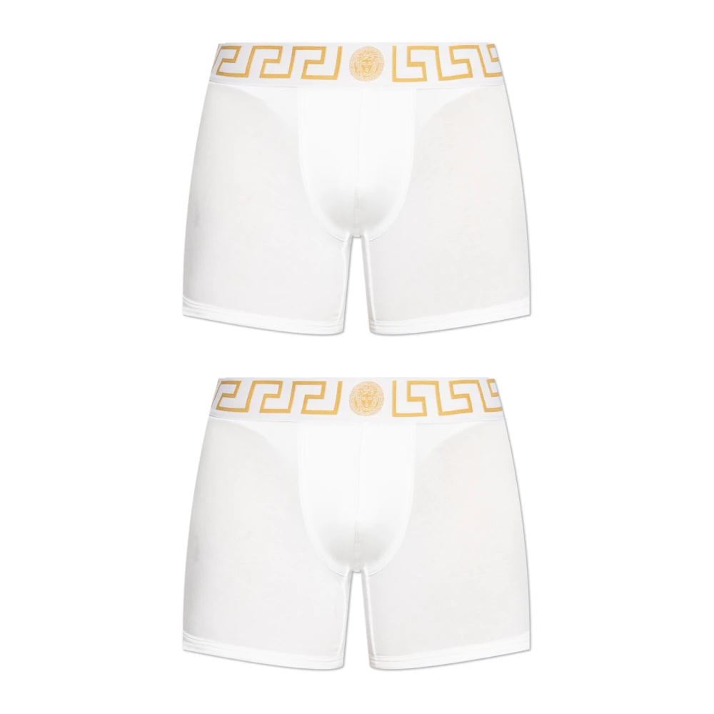 Versace Twee-pack boxershorts White Heren