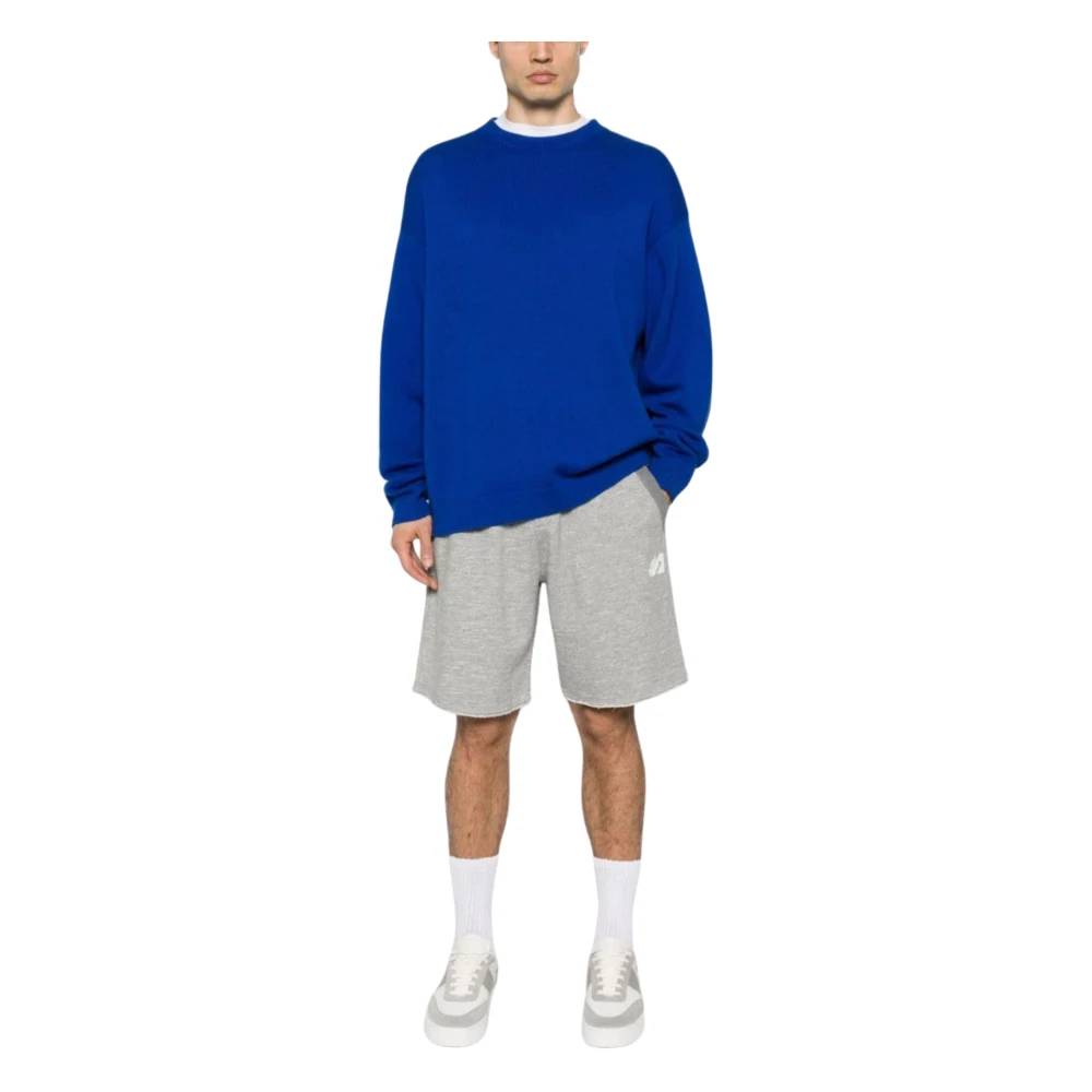 Autry Jersey Melange Katoenen Shorts Gray Heren