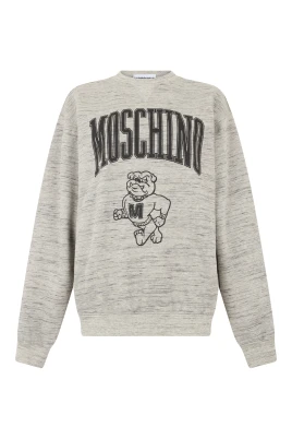 Crewneck-tröja med tryck