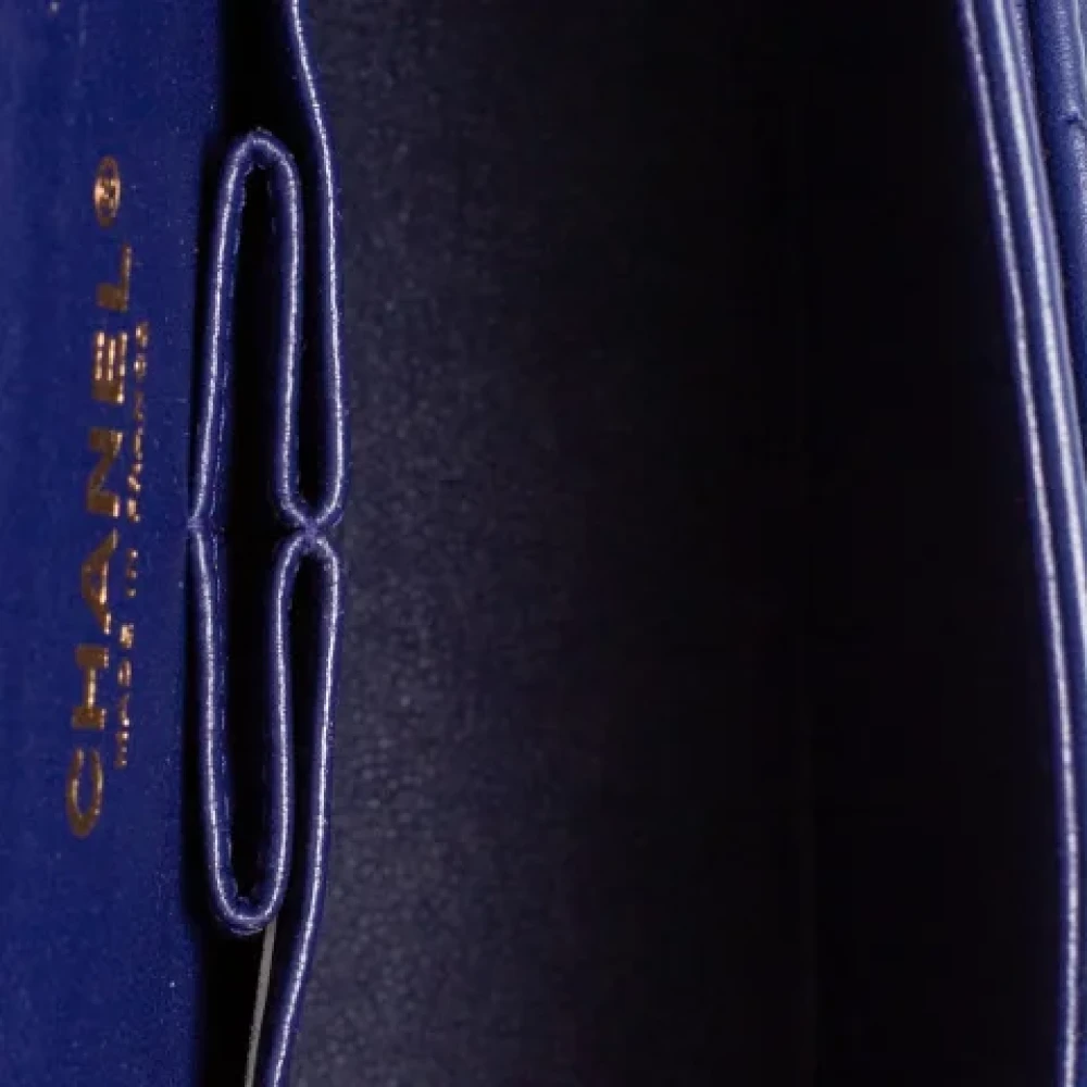 Chanel Vintage Pre-owned Leather chanel-bags Purple Dames