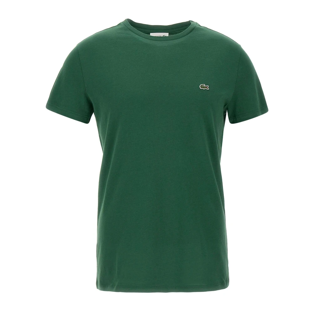 Lacoste Herr Grön Toppar L, Bomull, Pima Cotton T-Shirt