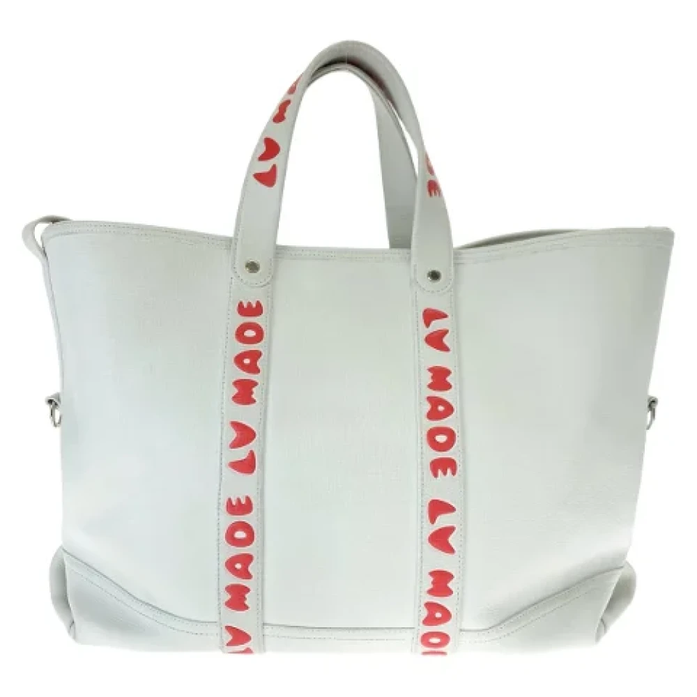 Louis Vuitton Vintage Pre-owned Leather louis-vuitton-bags White Heren